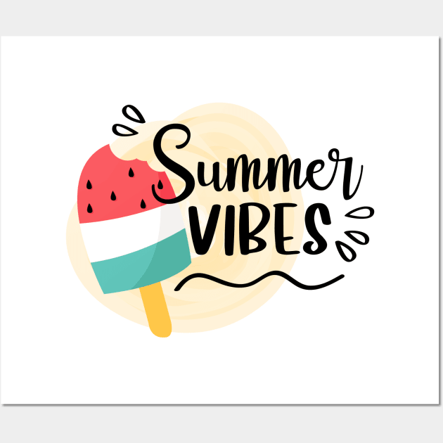 Summer Vibes Clothes and Accessories Wall Art by kani